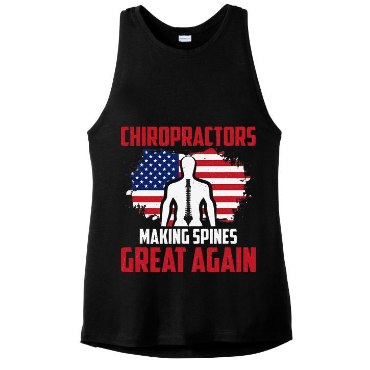 Chiropractors Making Spines Great Physical Therapist Chiro Ladies PosiCharge Tri-Blend Wicking Tank