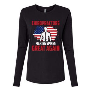 Chiropractors Making Spines Great Physical Therapist Chiro Womens Cotton Relaxed Long Sleeve T-Shirt