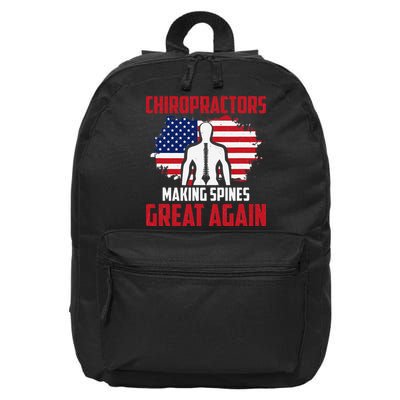 Chiropractors Making Spines Great Physical Therapist Chiro 16 in Basic Backpack