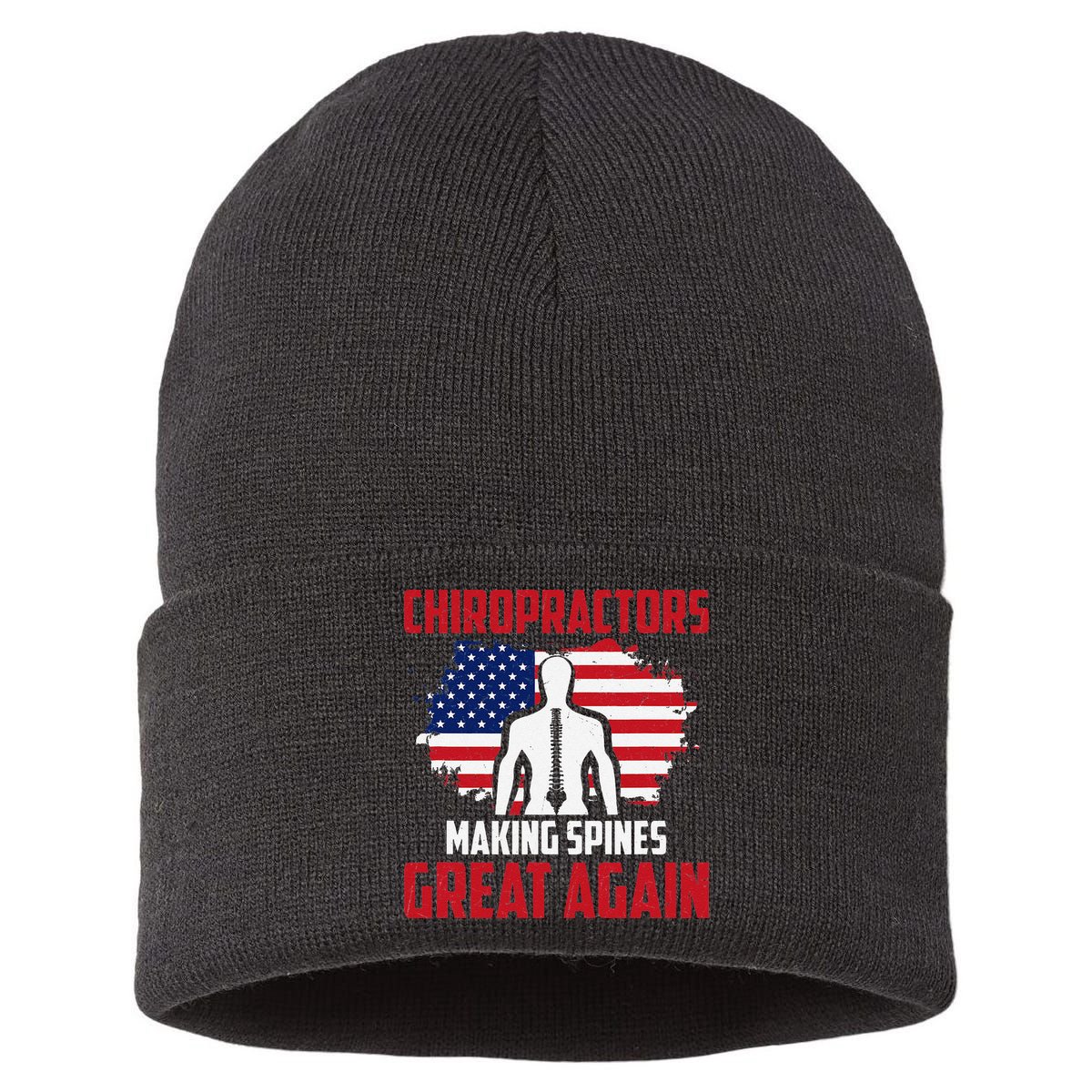 Chiropractors Making Spines Great Physical Therapist Chiro Sustainable Knit Beanie