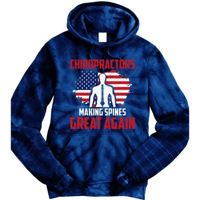 Chiropractors Making Spines Great Physical Therapist Chiro Tie Dye Hoodie