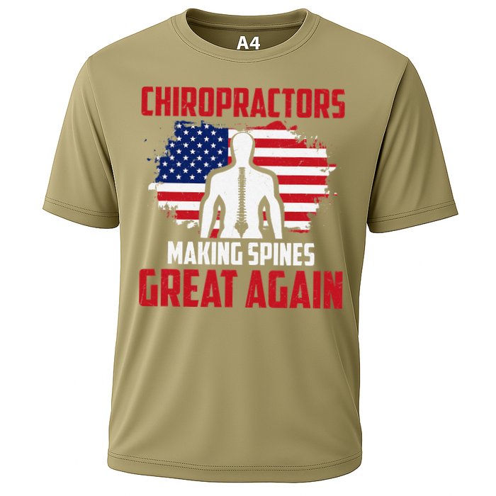 Chiropractors Making Spines Great Physical Therapist Chiro Cooling Performance Crew T-Shirt