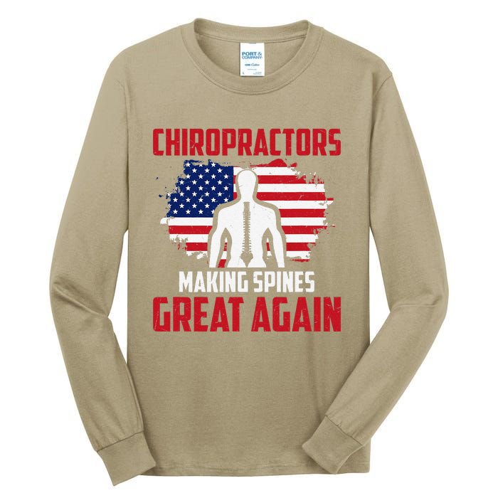 Chiropractors Making Spines Great Physical Therapist Chiro Tall Long Sleeve T-Shirt