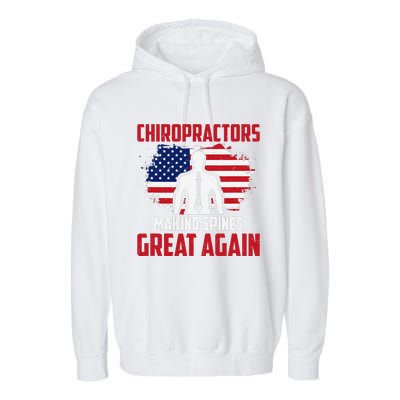 Chiropractors Making Spines Great Physical Therapist Chiro Garment-Dyed Fleece Hoodie