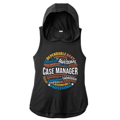 Case Manager Shirts Funny Week Appreciation Gift Ladies PosiCharge Tri-Blend Wicking Draft Hoodie Tank