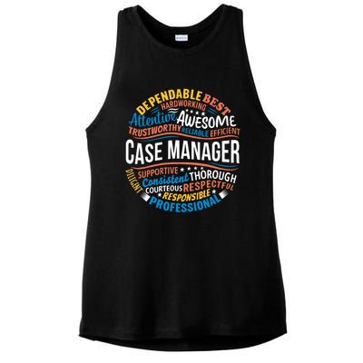 Case Manager Shirts Funny Week Appreciation Gift Ladies PosiCharge Tri-Blend Wicking Tank