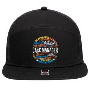 Case Manager Shirts Funny Week Appreciation Gift 7 Panel Mesh Trucker Snapback Hat