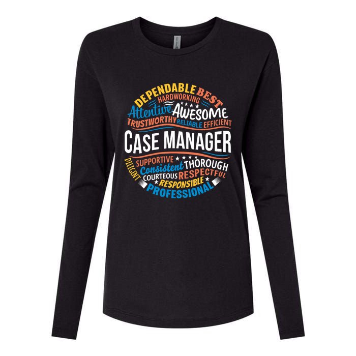 Case Manager Shirts Funny Week Appreciation Gift Womens Cotton Relaxed Long Sleeve T-Shirt