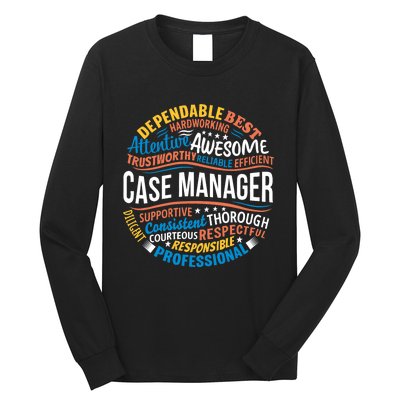 Case Manager Shirts Funny Week Appreciation Gift Long Sleeve Shirt