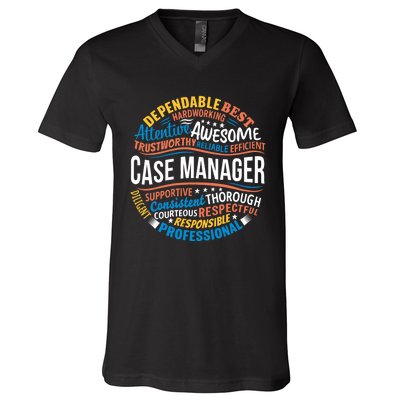 Case Manager Shirts Funny Week Appreciation Gift V-Neck T-Shirt