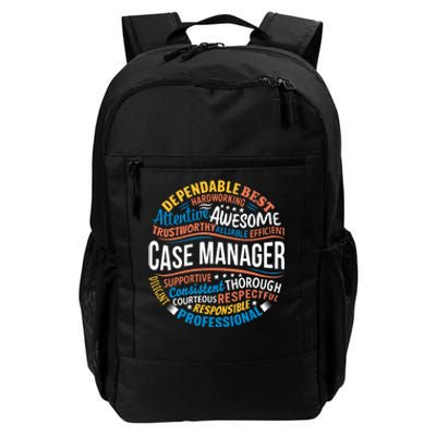 Case Manager Shirts Funny Week Appreciation Gift Daily Commute Backpack