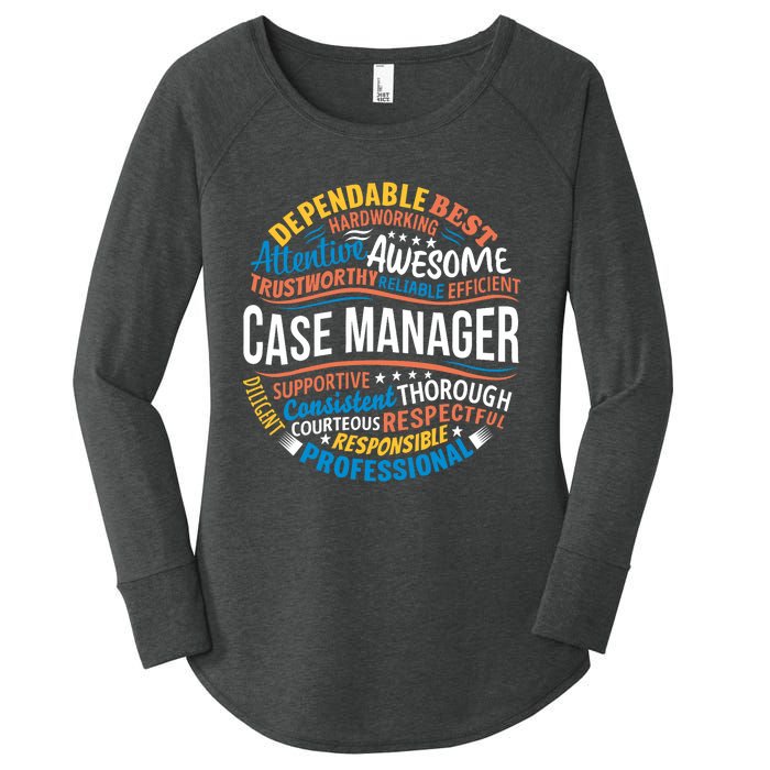 Case Manager Shirts Funny Week Appreciation Gift Women's Perfect Tri Tunic Long Sleeve Shirt