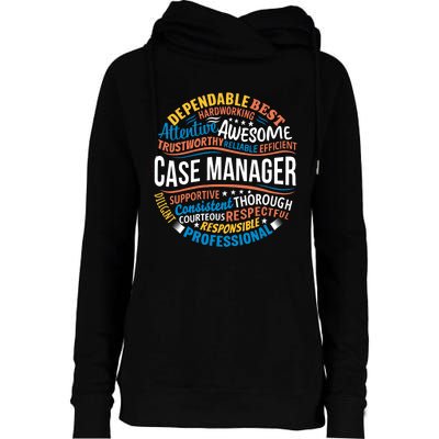 Case Manager Shirts Funny Week Appreciation Gift Womens Funnel Neck Pullover Hood