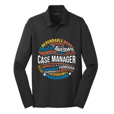 Case Manager Shirts Funny Week Appreciation Gift Silk Touch Performance Long Sleeve Polo