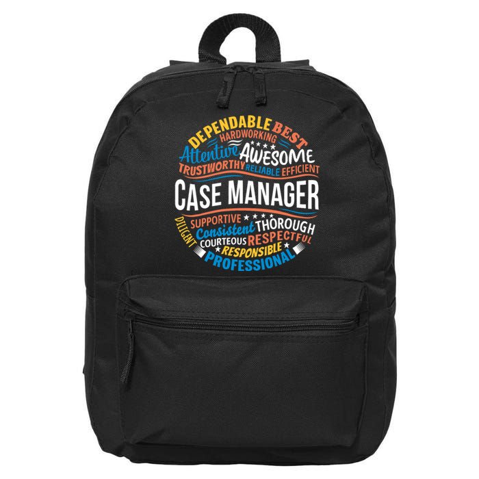 Case Manager Shirts Funny Week Appreciation Gift 16 in Basic Backpack