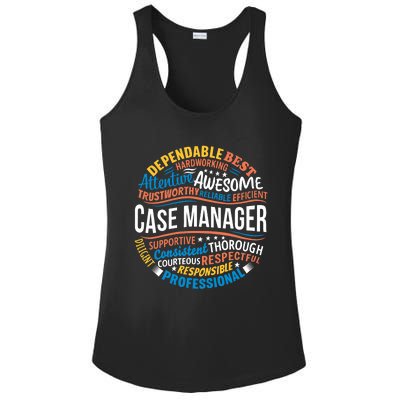 Case Manager Shirts Funny Week Appreciation Gift Ladies PosiCharge Competitor Racerback Tank