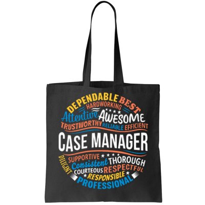 Case Manager Shirts Funny Week Appreciation Gift Tote Bag