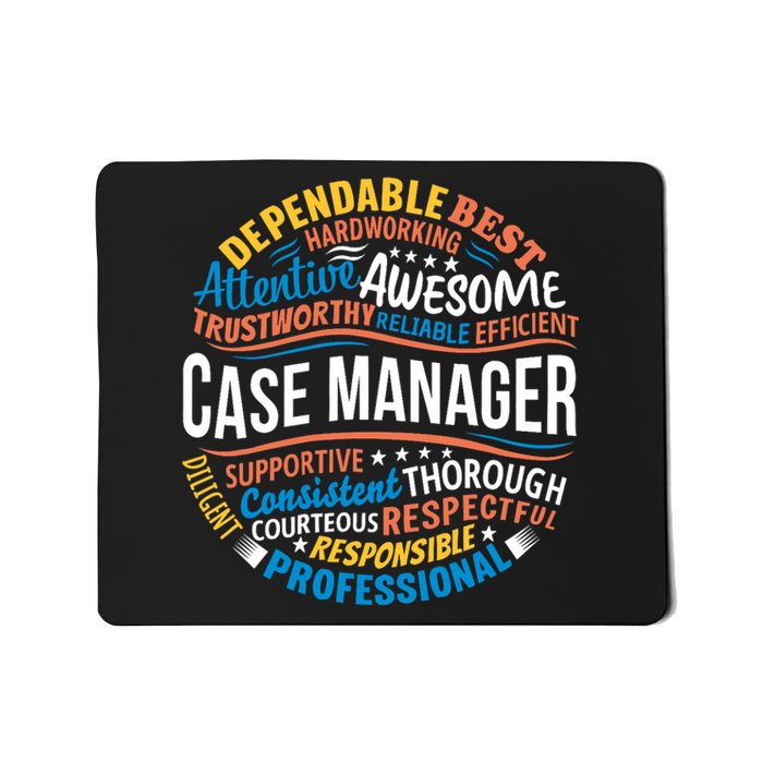 Case Manager Shirts Funny Week Appreciation Gift Mousepad