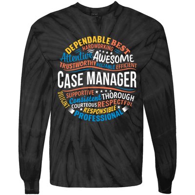 Case Manager Shirts Funny Week Appreciation Gift Tie-Dye Long Sleeve Shirt