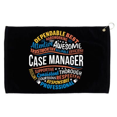 Case Manager Shirts Funny Week Appreciation Gift Grommeted Golf Towel