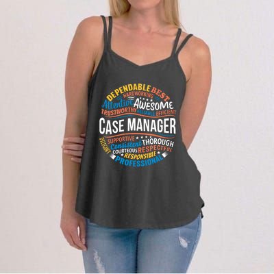 Case Manager Shirts Funny Week Appreciation Gift Women's Strappy Tank