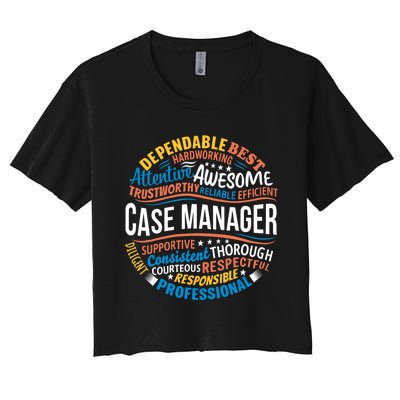 Case Manager Shirts Funny Week Appreciation Gift Women's Crop Top Tee