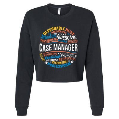 Case Manager Shirts Funny Week Appreciation Gift Cropped Pullover Crew