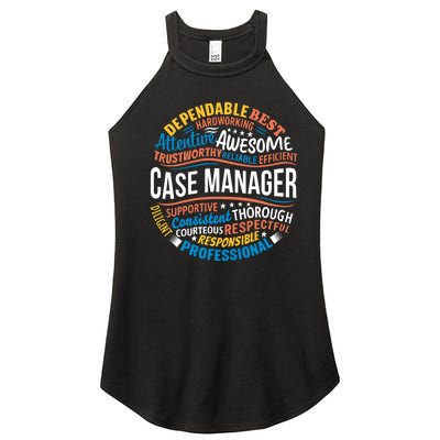 Case Manager Shirts Funny Week Appreciation Gift Women's Perfect Tri Rocker Tank