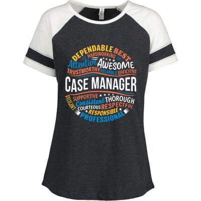 Case Manager Shirts Funny Week Appreciation Gift Enza Ladies Jersey Colorblock Tee