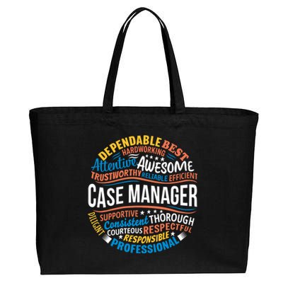 Case Manager Shirts Funny Week Appreciation Gift Cotton Canvas Jumbo Tote