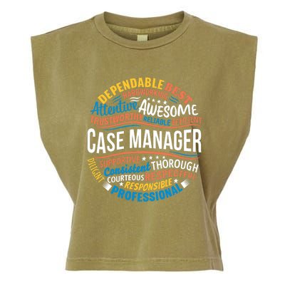 Case Manager Shirts Funny Week Appreciation Gift Garment-Dyed Women's Muscle Tee