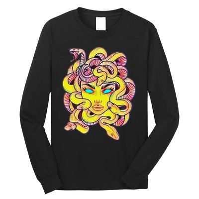 Cute Medusa Scary Greek Mythology Female Monster Medusa Long Sleeve Shirt