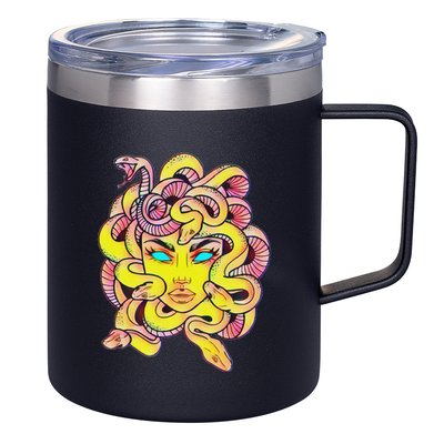 Cute Medusa Scary Greek Mythology Female Monster Medusa 12oz Stainless Steel Coffee Mug