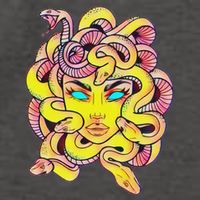Cute Medusa Scary Greek Mythology Female Monster Medusa Vector Backpack