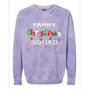 Christmas Morning Squad Xmas Holiday Pajama Matching Family Colorblast Crewneck Sweatshirt