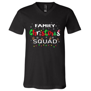 Christmas Morning Squad Xmas Holiday Pajama Matching Family V-Neck T-Shirt