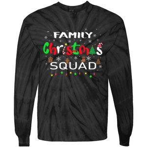 Christmas Morning Squad Xmas Holiday Pajama Matching Family Tie-Dye Long Sleeve Shirt