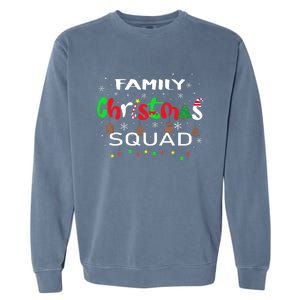 Christmas Morning Squad Xmas Holiday Pajama Matching Family Garment-Dyed Sweatshirt