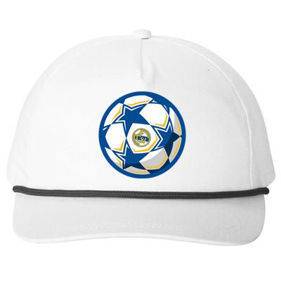 Cool Madrid Soccer Ball Snapback Five-Panel Rope Hat