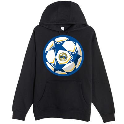 Cool Madrid Soccer Ball Premium Pullover Hoodie