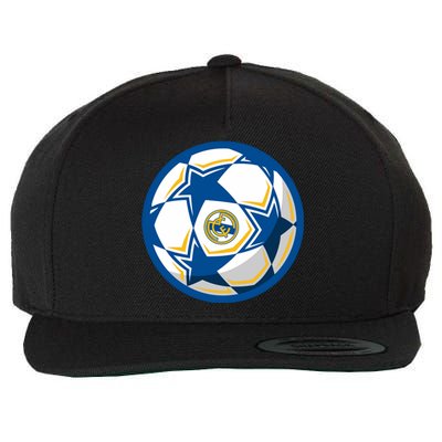 Cool Madrid Soccer Ball Wool Snapback Cap