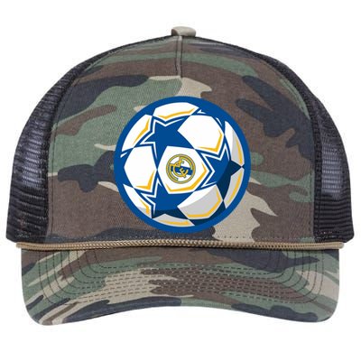 Cool Madrid Soccer Ball Retro Rope Trucker Hat Cap