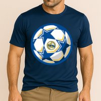 Cool Madrid Soccer Ball Cooling Performance Crew T-Shirt