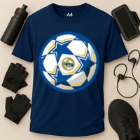 Cool Madrid Soccer Ball Cooling Performance Crew T-Shirt