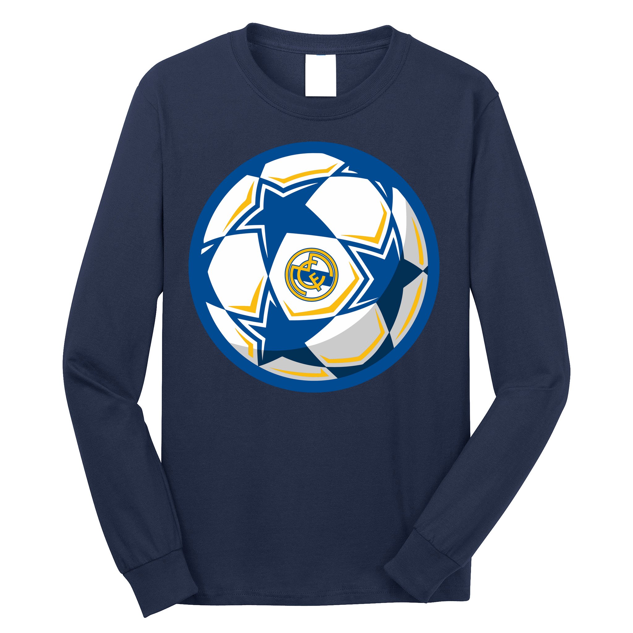 Cool Madrid Soccer Ball Long Sleeve Shirt