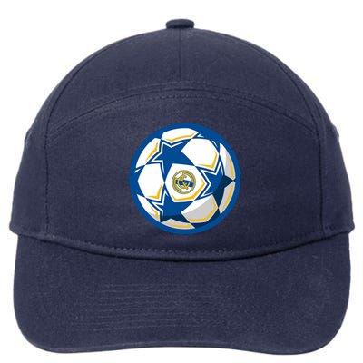 Cool Madrid Soccer Ball 7-Panel Snapback Hat