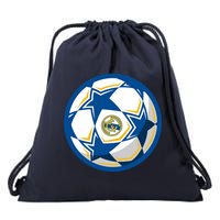 Cool Madrid Soccer Ball Drawstring Bag