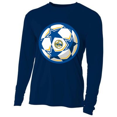 Cool Madrid Soccer Ball Cooling Performance Long Sleeve Crew