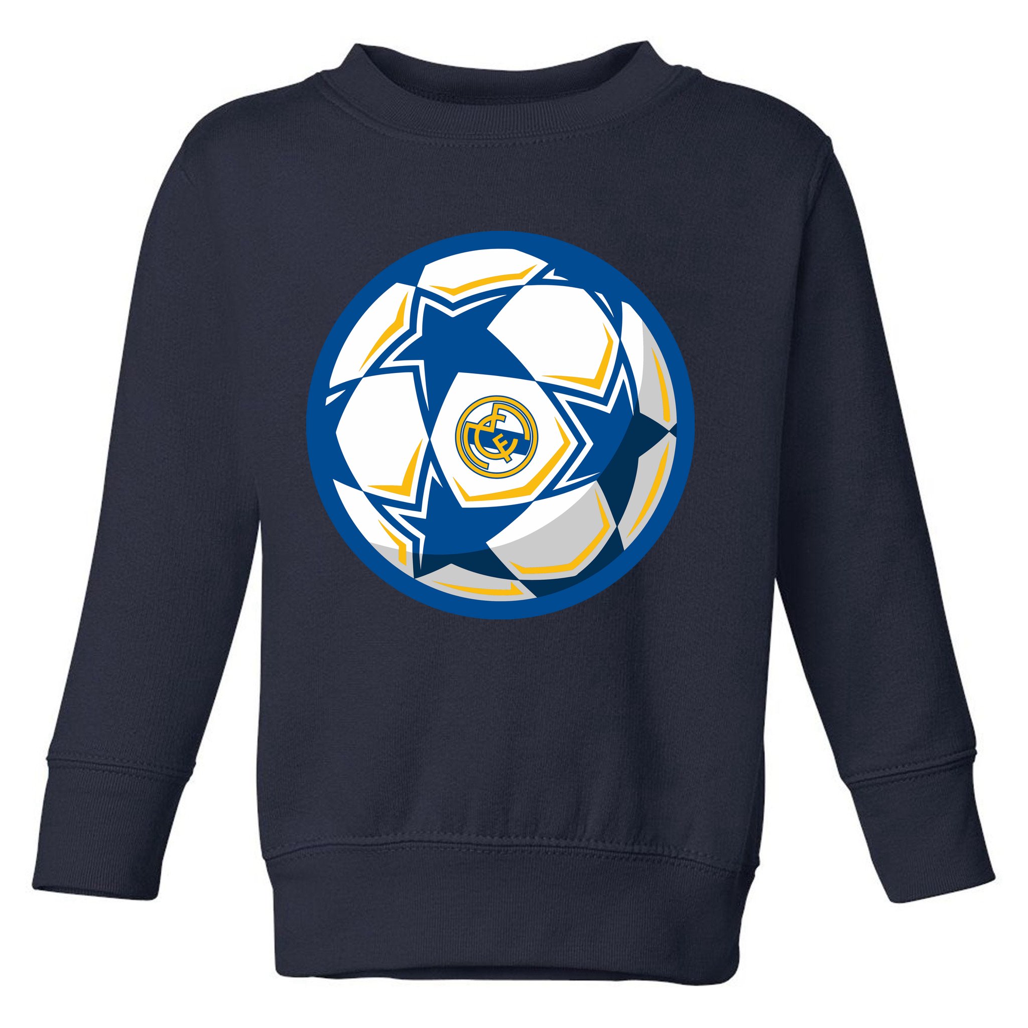 Cool Madrid Soccer Ball Toddler Sweatshirt