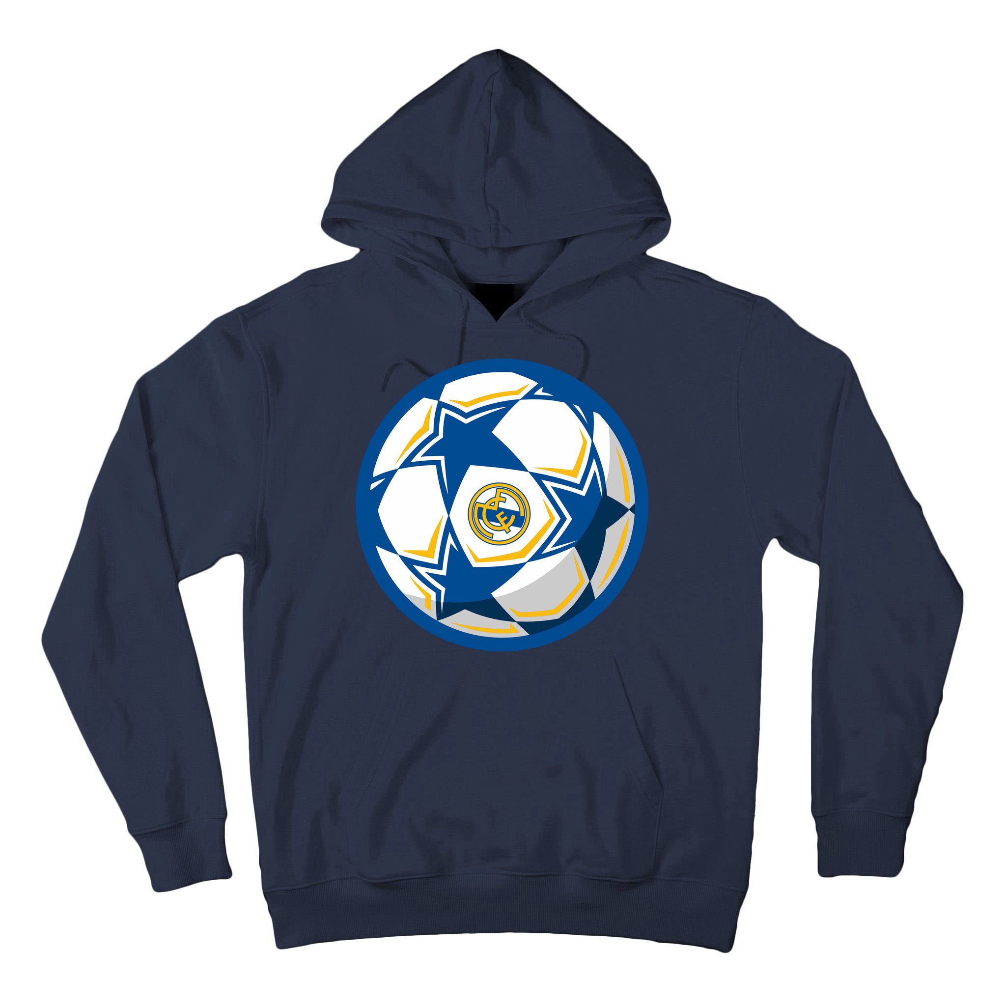 Cool Madrid Soccer Ball Tall Hoodie